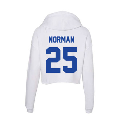 Georgia State - NCAA Baseball : Ross Norman - Women's Crop Fleece Hoodie-1