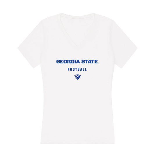 Georgia State - NCAA Football : Maleek McNeil - Women's V-Neck T-Shirt-0