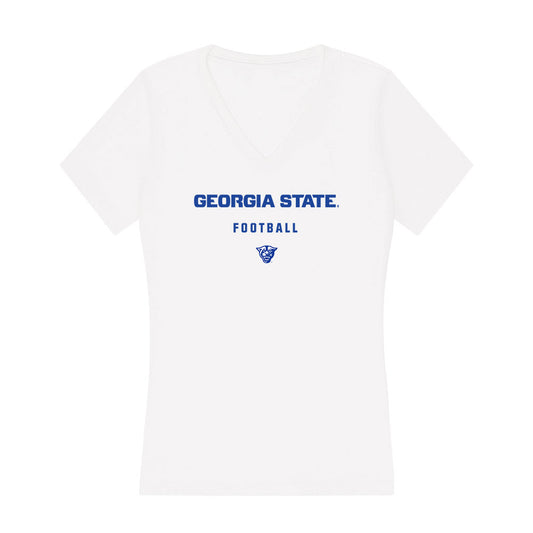 Georgia State - NCAA Football : Ian Mathews - Women's V-Neck T-Shirt-0