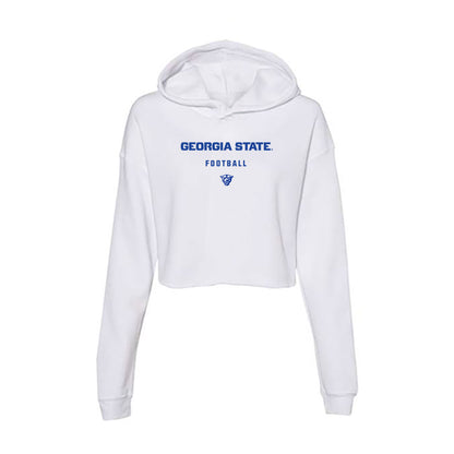 Georgia State - NCAA Football : Ja'Maric Morris - Women's Crop Fleece Hoodie-0