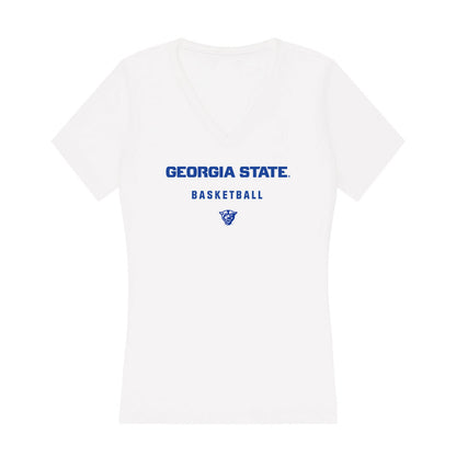 Georgia State - NCAA Women's Basketball : Cheyenne Holloman - Women's V-Neck T-Shirt-0