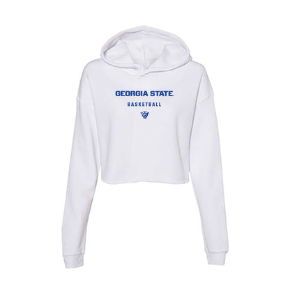Georgia State - NCAA Women's Basketball : Morgan Robinson-Nwagwu - Women's Crop Fleece Hoodie-0