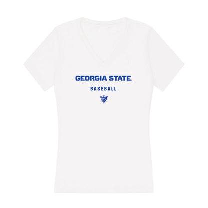 Georgia State - NCAA Baseball : Hunter Carlson - Women's V-Neck T-Shirt-0