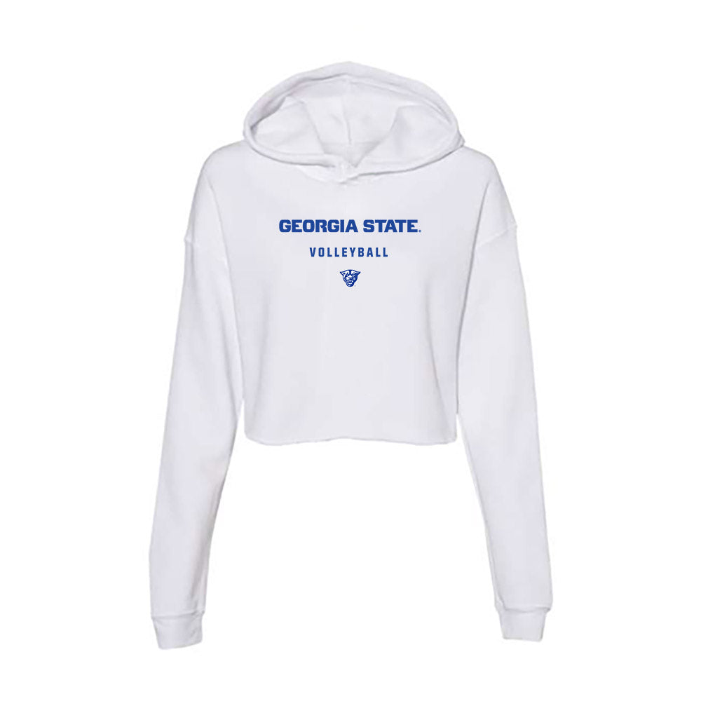 Georgia State - NCAA Women's Volleyball : Shanelle Martinez - Women's Crop Fleece Hoodie-0