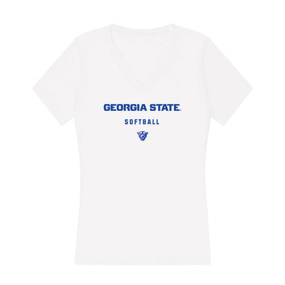 Georgia State - NCAA Softball : McKenzie Walker - Women's V-Neck T-Shirt-0