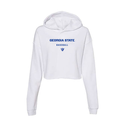 Georgia State - NCAA Baseball : Jae Williams - Women's Crop Fleece Hoodie-0