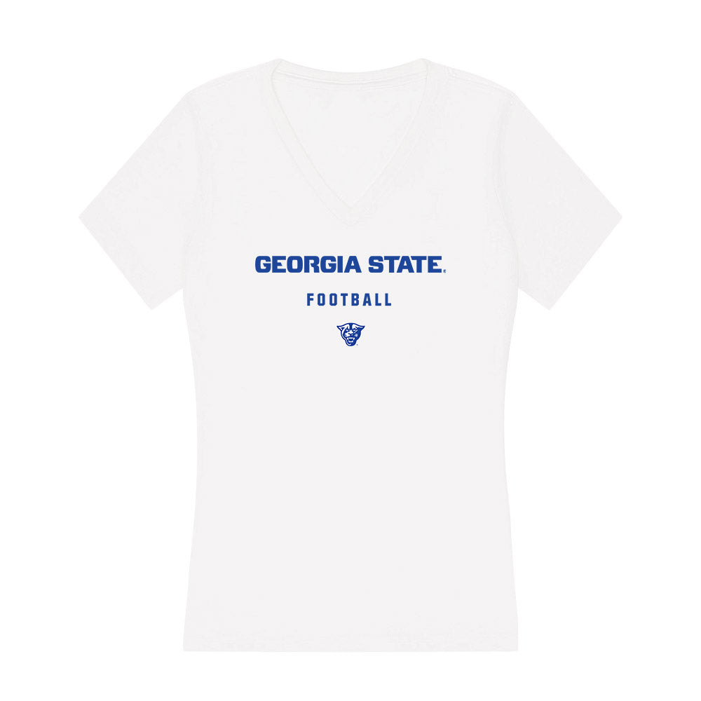 Georgia State - NCAA Football : D'Andre LaVassaur - Women's V-Neck T-Shirt-0