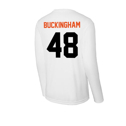 UTPB - NCAA Football : Chase Buckingham - Activewear Long Sleeve T-Shirt-1