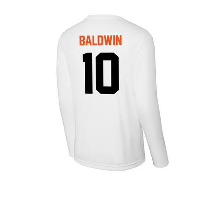 UTPB - NCAA Football : John Baldwin - Activewear Long Sleeve T-Shirt-1