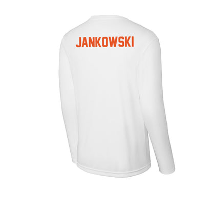 UTPB - NCAA Men's Swimming & Diving : Legend Jankowski - Activewear Long Sleeve T-Shirt-1