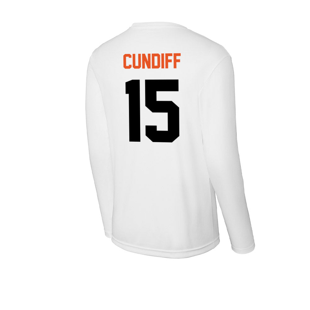UTPB - NCAA Football : Logan Cundiff - Activewear Long Sleeve T-Shirt-1
