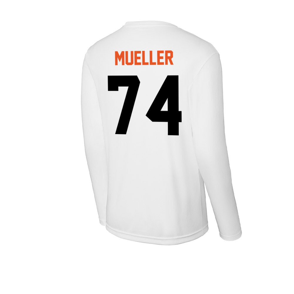 UTPB - NCAA Football : Joseph Mueller - Activewear Long Sleeve T-Shirt-1
