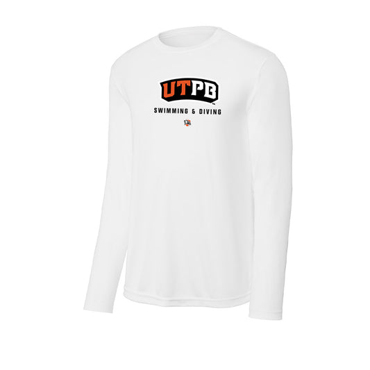 UTPB - NCAA Men's Swimming & Diving : Leo Eleftherakis - Activewear Long Sleeve T-Shirt-0