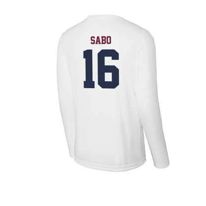 FDU - NCAA Baseball : Evan Sabo - Activewear Long Sleeve T-Shirt-1