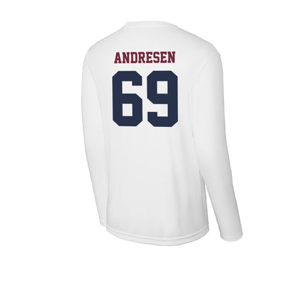 FDU - NCAA Men's Tennis : Jaden Andresen - Activewear Long Sleeve T-Shirt-1