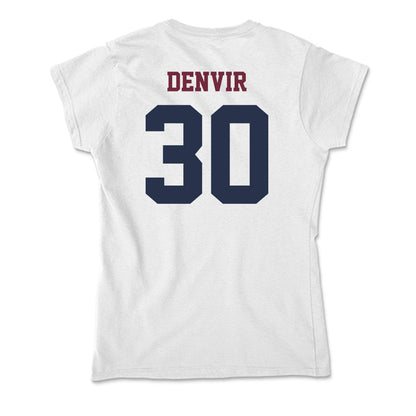FDU - NCAA Men's Basketball : Frankie Denvir - Soft Style Women’s T-Shirt-1
