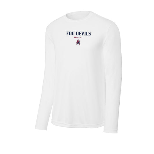 FDU - NCAA Baseball : Peter Longo - Activewear Long Sleeve T-Shirt-0