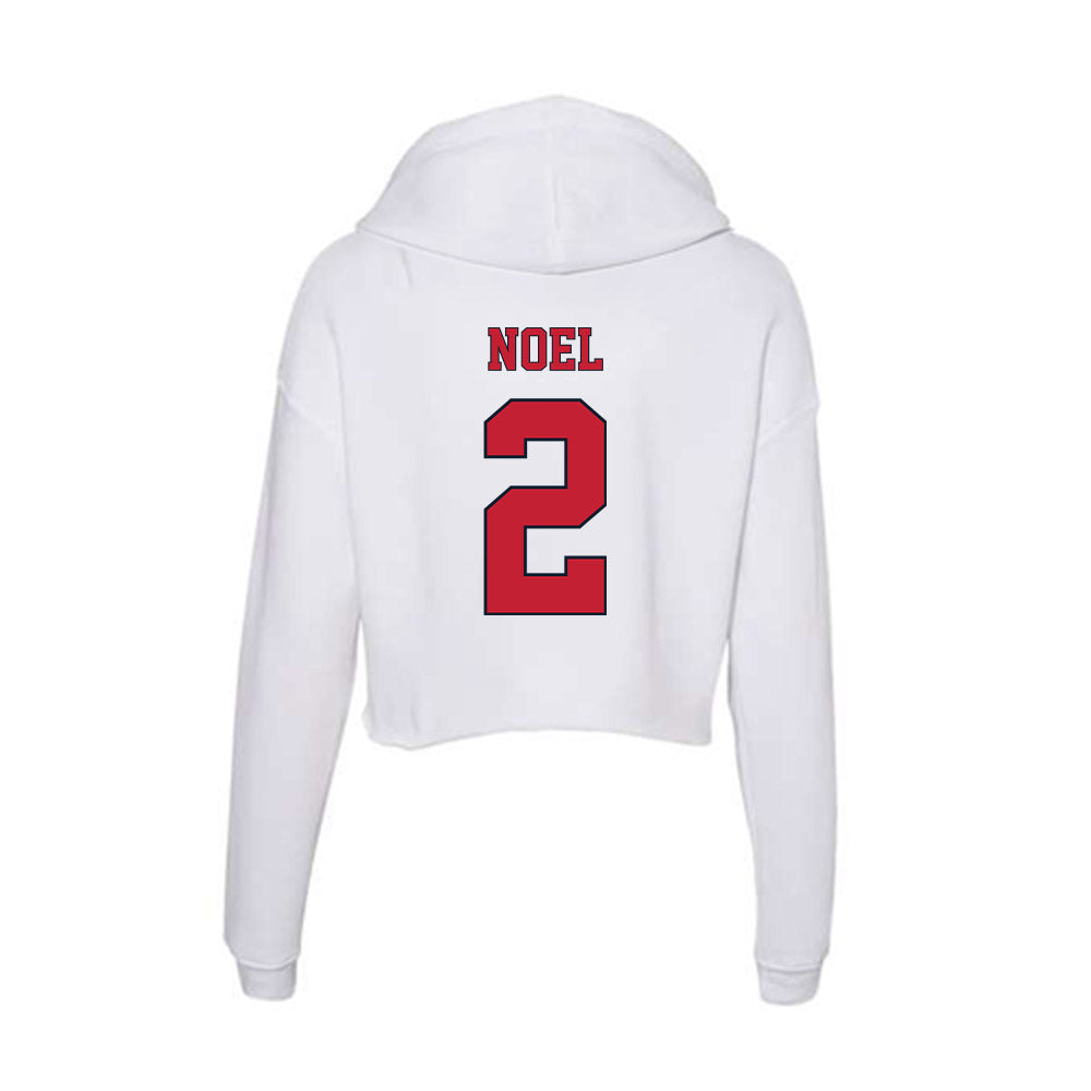 St. Johns - NCAA Men's Lacrosse : Harrison Noel - Women's Crop Fleece Hoodie-1