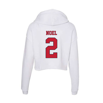 St. Johns - NCAA Men's Lacrosse : Harrison Noel - Women's Crop Fleece Hoodie-1