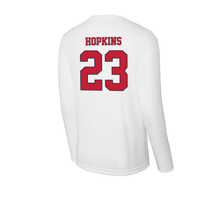 St. Johns - NCAA Men's Basketball : Bryce Hopkins - Activewear Long Sleeve T-Shirt-1