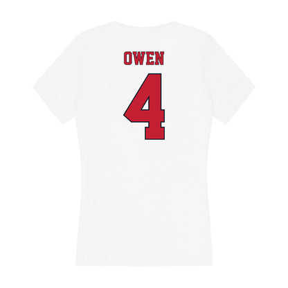 St. Johns - NCAA Women's Basketball : Skye Owen - Women's V-Neck T-Shirt-1