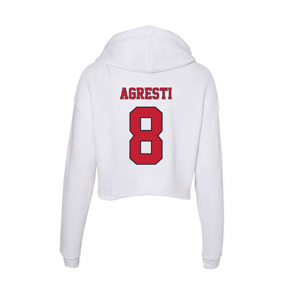 St. Johns - NCAA Baseball : Adam Agresti - Women's Crop Fleece Hoodie-1