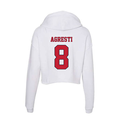 St. Johns - NCAA Baseball : Adam Agresti - Women's Crop Fleece Hoodie-1