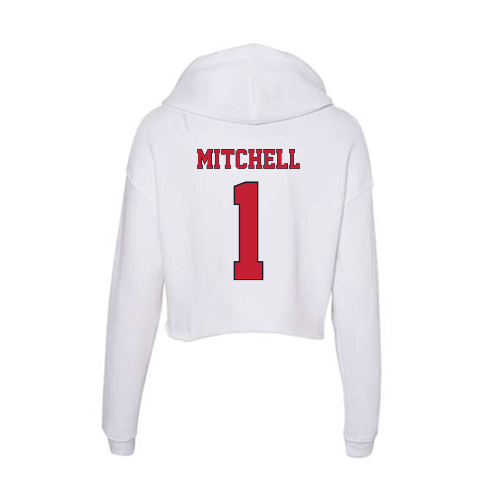 St. Johns - NCAA Men's Basketball : Dillon Mitchell - Women's Crop Fleece Hoodie-1