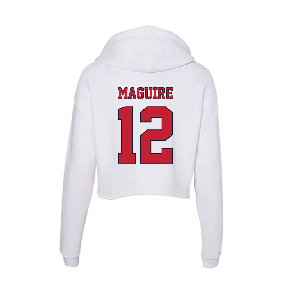 St. Johns - NCAA Men's Lacrosse : Wyatt Maguire - Women's Crop Fleece Hoodie-1