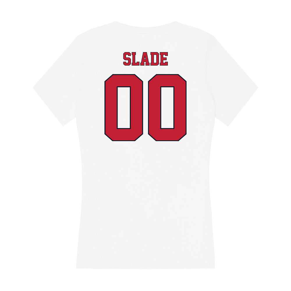 St. Johns - NCAA Softball : London Slade - Women's V-Neck T-Shirt-1