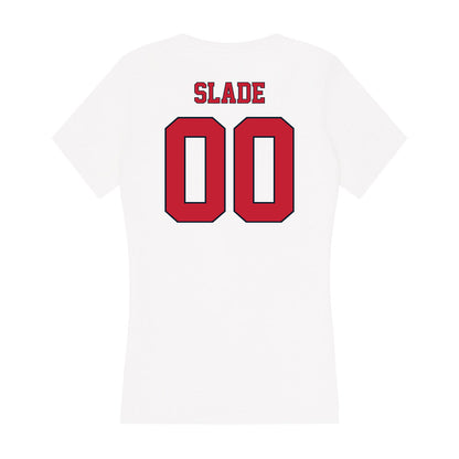 St. Johns - NCAA Softball : London Slade - Women's V-Neck T-Shirt-1