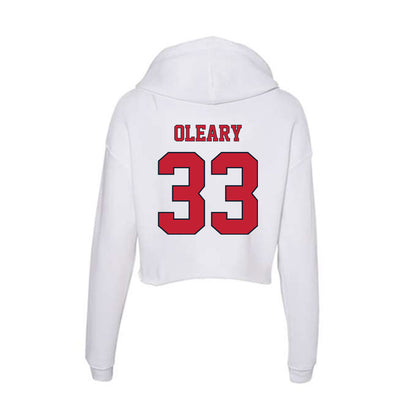 St. Johns - NCAA Baseball : Liam Oleary - Women's Crop Fleece Hoodie-1