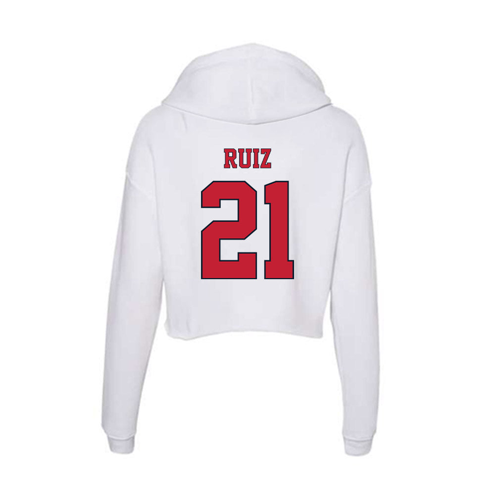 St. Johns - NCAA Baseball : Jacob Ruiz - Women's Crop Fleece Hoodie-1