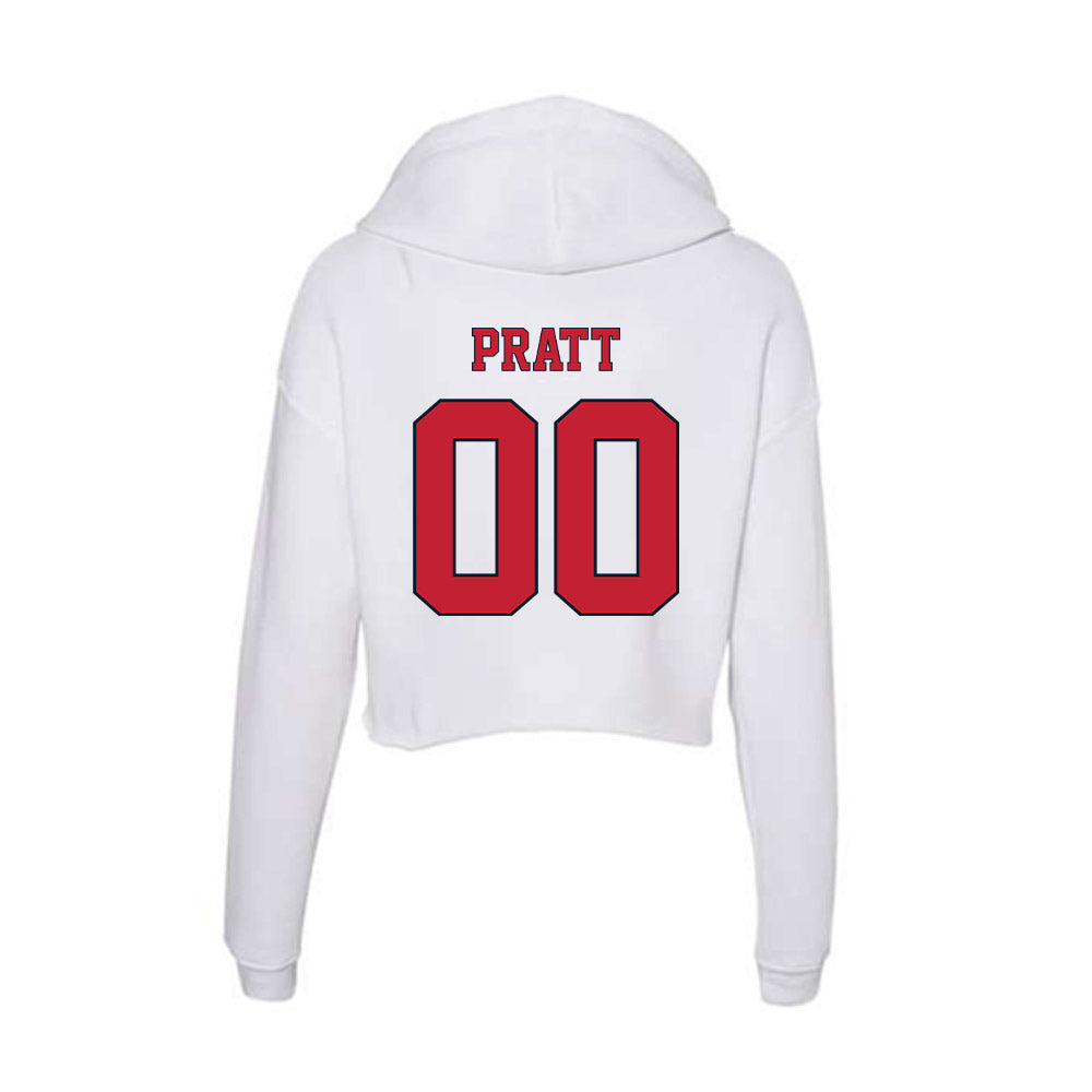 St. Johns - NCAA Men's Soccer : Dominic Pratt - Women's Crop Fleece Hoodie-1