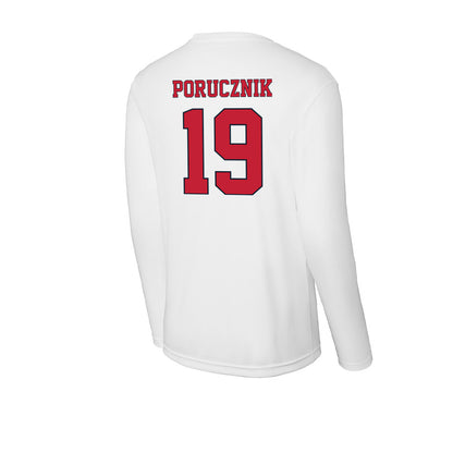 St. Johns - NCAA Men's Soccer : Andrew Porucznik - Activewear Long Sleeve T-Shirt-1