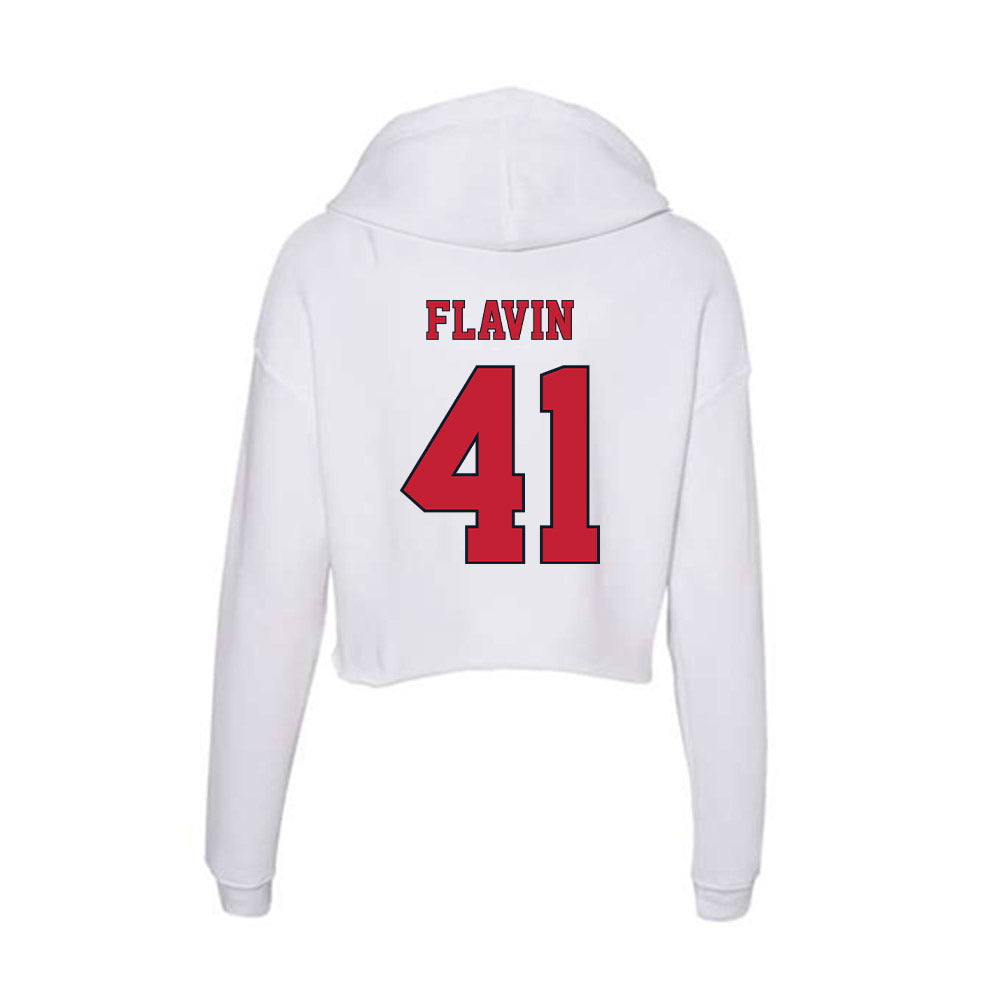 St. Johns - NCAA Men's Lacrosse : Thomas Flavin - Women's Crop Fleece Hoodie-1