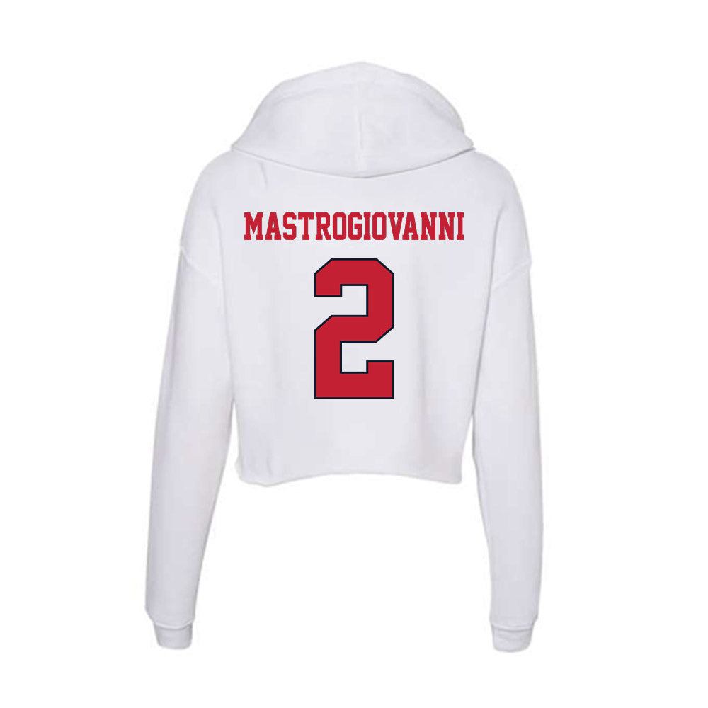 St. Johns - NCAA Men's Lacrosse : Luke Mastrogiovanni - Women's Crop Fleece Hoodie-1