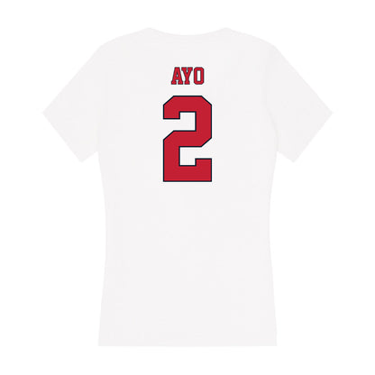 St. Johns - NCAA Men's Basketball : Sadiku Ayo - Women's V-Neck T-Shirt-1