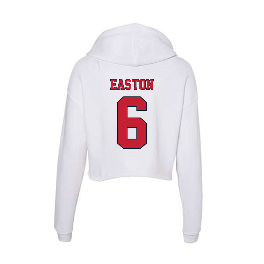St. Johns - NCAA Men's Lacrosse : James Easton - Women's Crop Fleece Hoodie-1