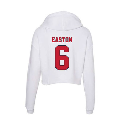 St. Johns - NCAA Men's Lacrosse : James Easton - Women's Crop Fleece Hoodie-1