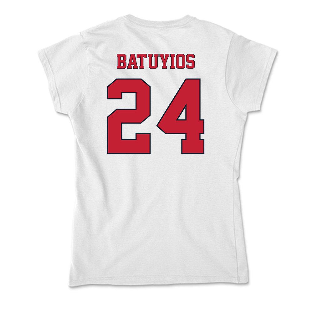 St. Johns - NCAA Baseball : Christopher Batuyios - Soft Style Women’s T-Shirt-1