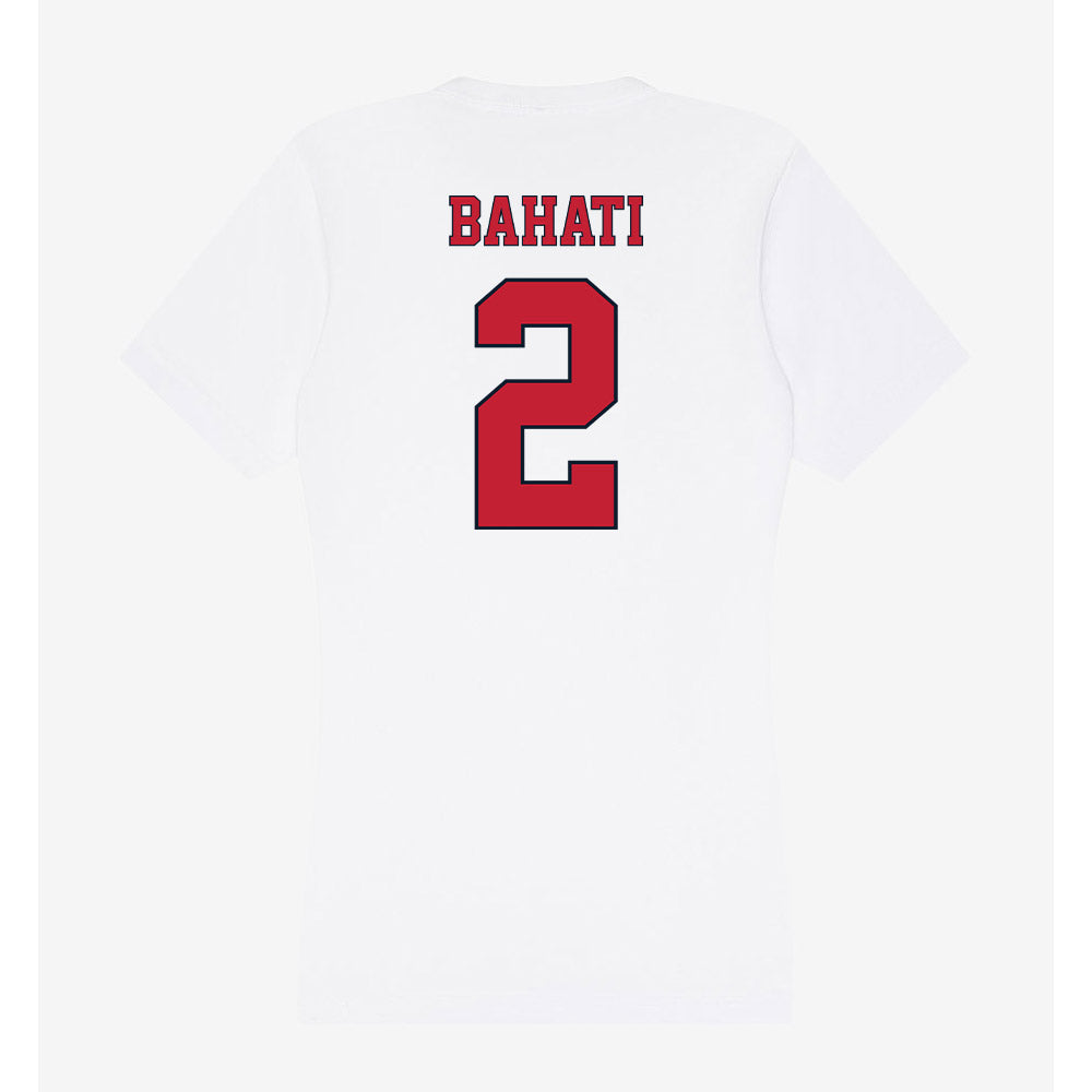 St. Johns - NCAA Women's Basketball : Julie Bahati - Women's V-Neck T-Shirt-1