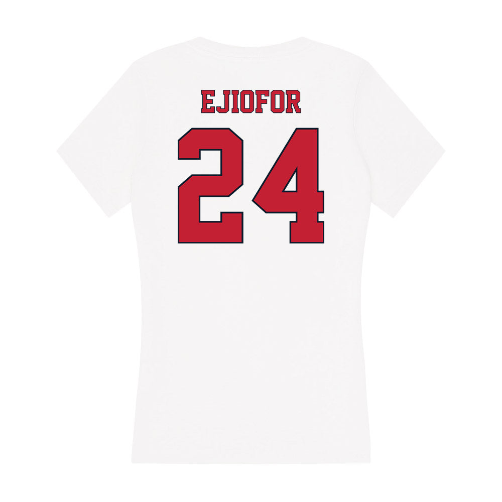 St. Johns - NCAA Men's Basketball : Zuby Ejiofor - Women's V-Neck T-Shirt-1