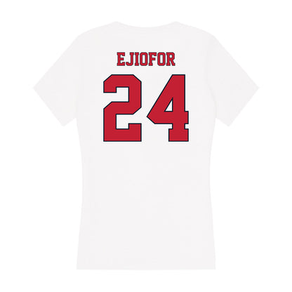 St. Johns - NCAA Men's Basketball : Zuby Ejiofor - Women's V-Neck T-Shirt-1