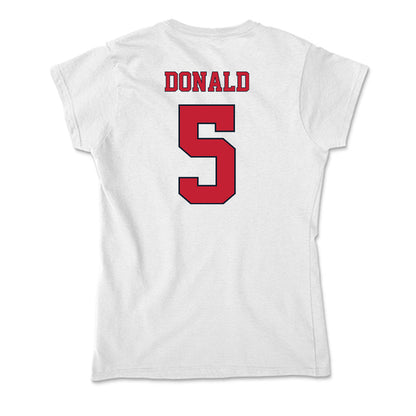 St. Johns - NCAA Women's Basketball : Jailah Donald - Soft Style Women’s T-Shirt-1