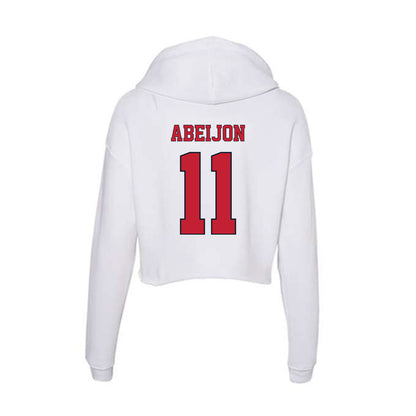 St. Johns - NCAA Men's Soccer : Xavi Abeijon - Women's Crop Fleece Hoodie-1