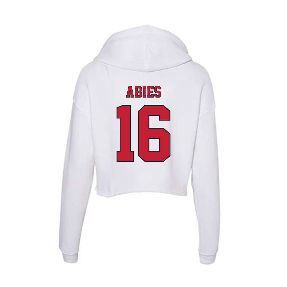 St. Johns - NCAA Women's Basketball : Daniela Abies - Women's Crop Fleece Hoodie-1