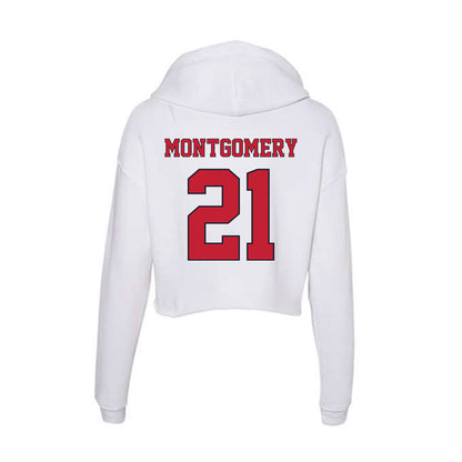 St. Johns - NCAA Men's Soccer : Jayden Montgomery - Women's Crop Fleece Hoodie-1