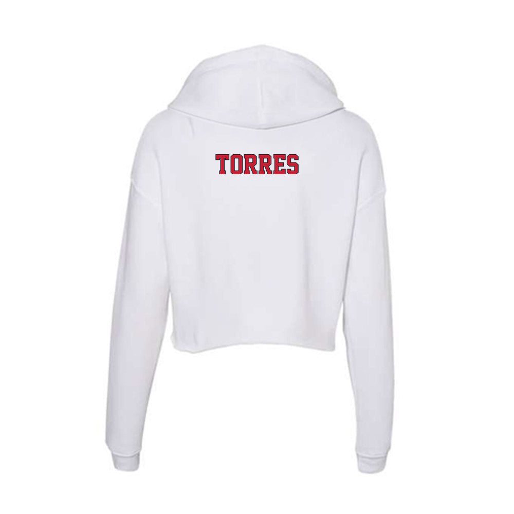 St. Johns - NCAA Women's Track & Field : Mia Torres - Women's Crop Fleece Hoodie-1