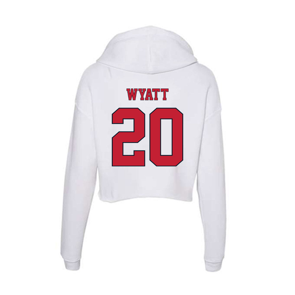 St. Johns - NCAA Women's Basketball : Sa'Mya Wyatt - Women's Crop Fleece Hoodie-1